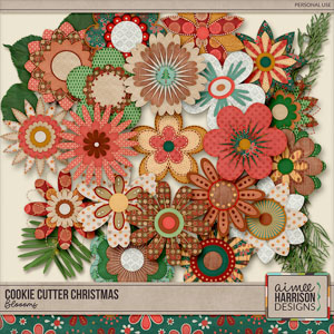 Cookie Cutter Christmas Blooms by Aimee Harrison