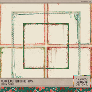 Cookie Cutter Christmas Messy Edges by Aimee Harrison