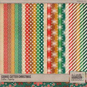 Cookie Cutter Christmas Extra Papers by Aimee Harrison