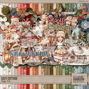 Cozy Cottage Page Kit by Aimee Harrison