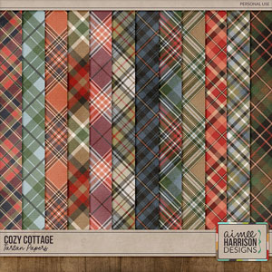 Cozy Cottage Tartan Papers by Aimee Harrison