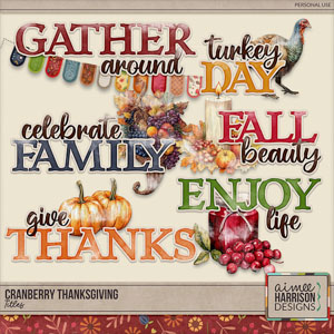 Cranberry Thanksgiving Titles by Aimee Harrison