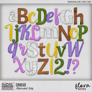 Crocus Alphabet Sets by Aimee Harrison