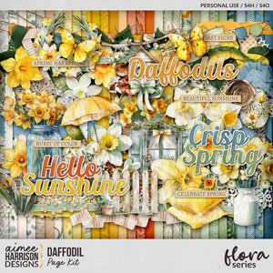 Daffodil Page Kit by Aimee Harrison