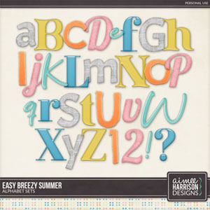 Easy Breezy Summer Alphabet Sets by Aimee Harrison