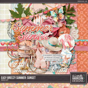 Easy Breezy Summer: Sunset Mini Kit by Aimee Harrison