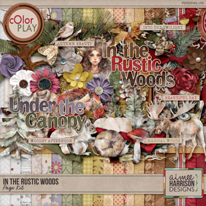 In the Rustic Woods Page Kit by Aimee Harrison