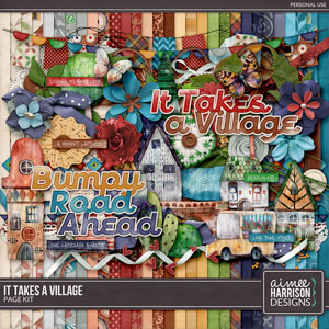 It Takes a Village Page Kit by Aimee Harrison