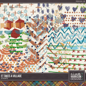 It Takes a Village Stamps by Aimee Harrison