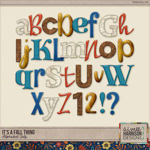 It's a Fall Thing Alphabet Sets by Aimee Harrisonq