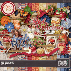 Red Delicious Page Kit by Aimee Harrison