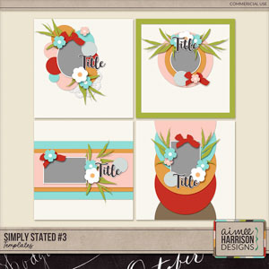 Simply Stated #3 Templates by Aimee Harrison