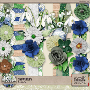 Snowdrops Borders by Aimee Harrison