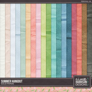 Summer Hangout Solid Papers by Aimee Harrison