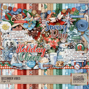 December Vibes Page Kit by Aimee Harrison