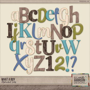 What a Boy Alphabet Sets by Aimee Harrison