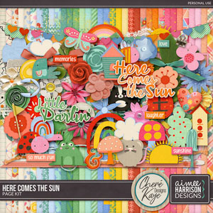 Here Comes the Sun Page Kit by Aimee Harrison and Chere Kaye Designs