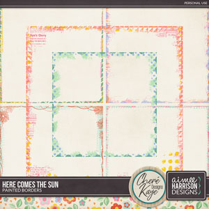 Here Comes the Sun Painted Borders by Aimee Harrison and Chere Kaye Designs