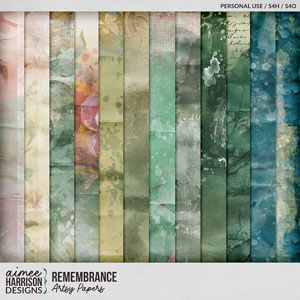 Remembrance Artsy Papers by Aimee Harrison