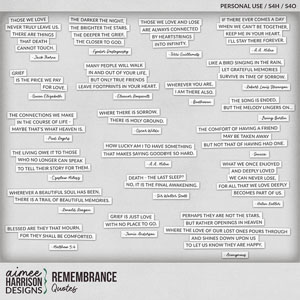 Remembrance Quotes by Aimee Harrison