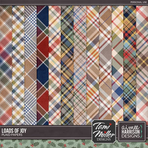 Loads of Joy Plaid Papers by Aimee Harrison and Tami Miller