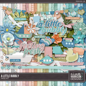 A Little Bubbly Page Kit by Aimee Harrison