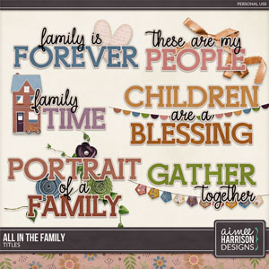 All In the Family Titles by Aimee Harrison
