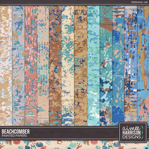Beachcomber Painted Papers by Aimee Harrison