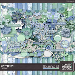 Misty Fields Page Kit by Aimee Harrison