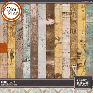 Boho Baby Blended Papers by Aimee Harrison