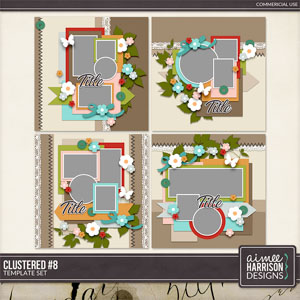 Clustered #8 Template Set by Aimee Harrison