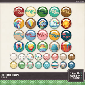 Color Me Happy Flairs by Aimee Harrison