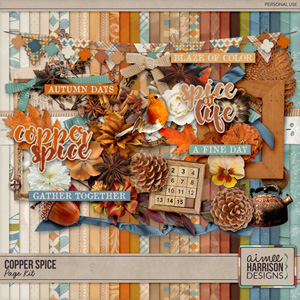 Copper Spice Page Kit by Aimee Harrison