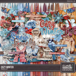 Cozy Winter Page Kit by Aimee Harrison