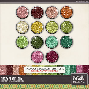 Crazy Plant Lady Glitters by Aimee Harrison
