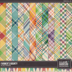 Farmer's Bounty Plaid Papers by Aimee Harrison