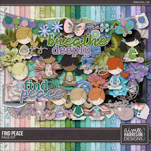 Find Peace Page Kit by Aimee Harrison