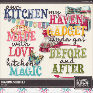 Grandma's Kitchen Titles by Aimee Harrison
