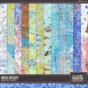 Greek Odyssey Blended Papers by Aimee Harrison