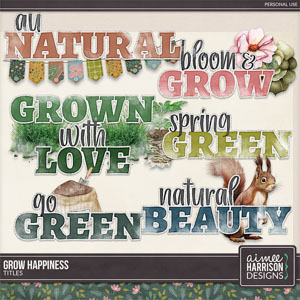 Grow Happiness Titles by Aimee Harrison