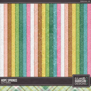 Hope Springs Glittery Papers by Aimee Harrison