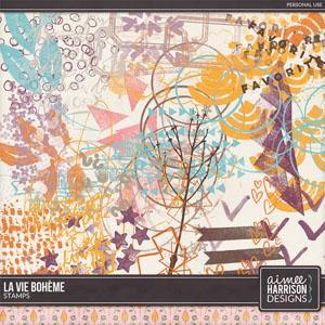 La Vie Bohème Stamps by Aimee Harrison