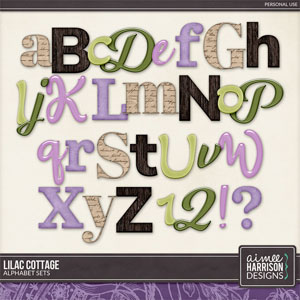 Lilac Cottage Alphabet Sets by Aimee Harrison