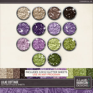 Lilac Cottage Glitters by Aimee Harrison