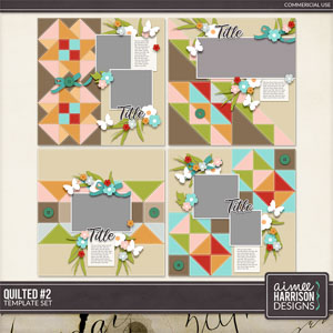 Quilted 2 Template Set by Aimee Harrison