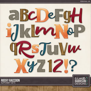 Rocky Raccoon Alpha Sets by Aimee Harrison