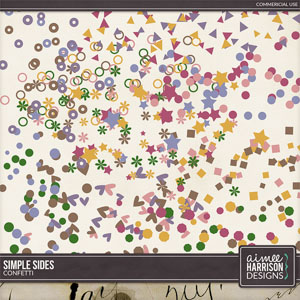 Simple Sides Confetti Templates by Aimee Harrison