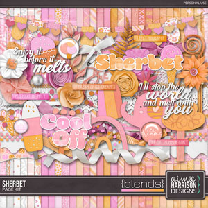 Sherbet Blends Page Kit by Aimee Harrison