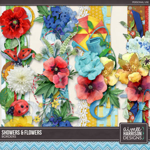 Showers and Flowers Borders by Aimee Harrison