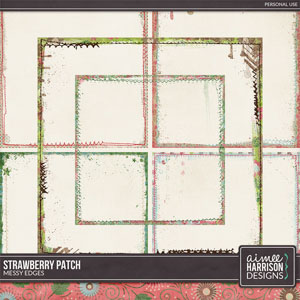 Strawberry Patch Messy Edges by Aimee Harrison